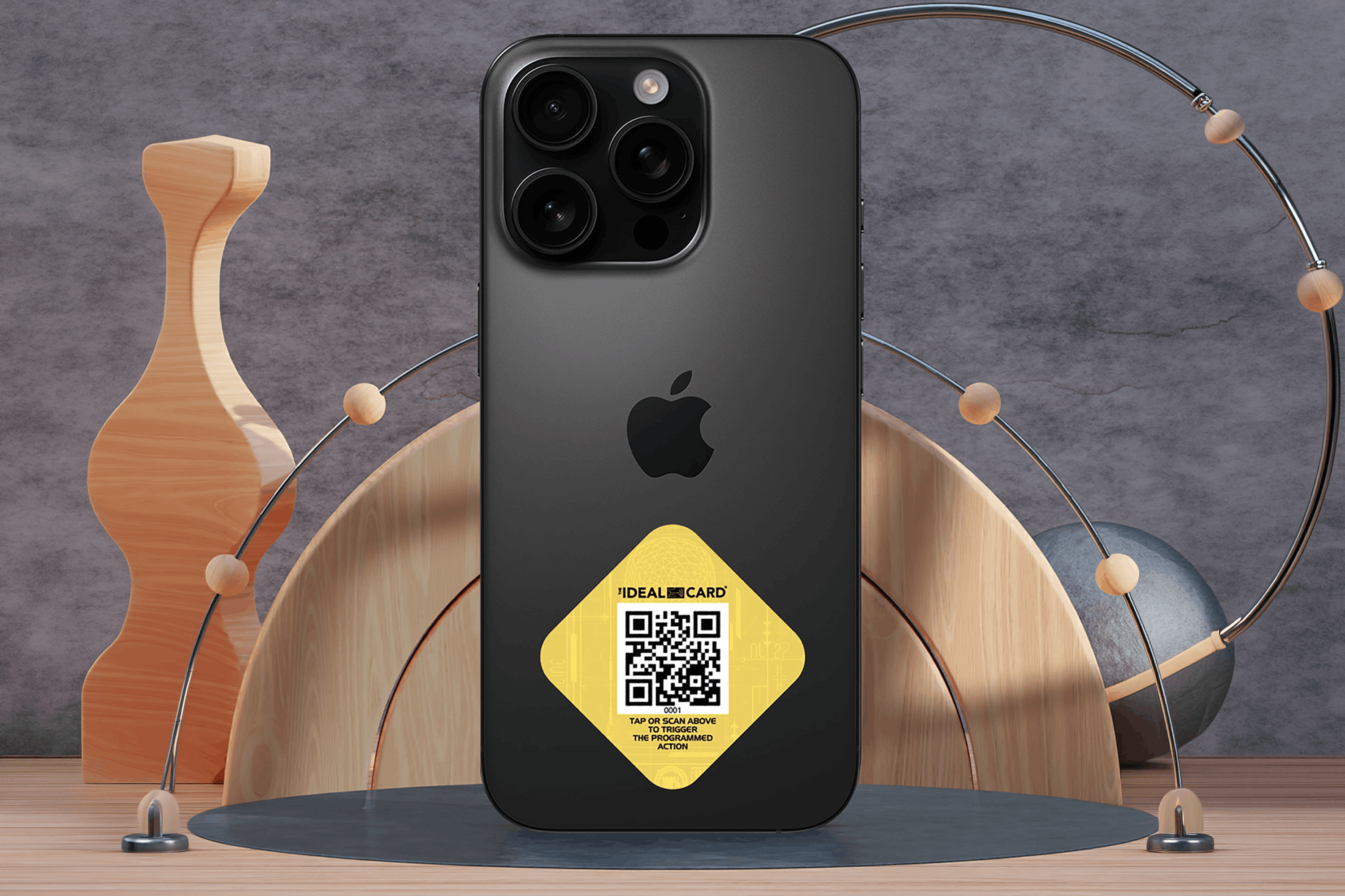 Yellow Smartphone Sticky