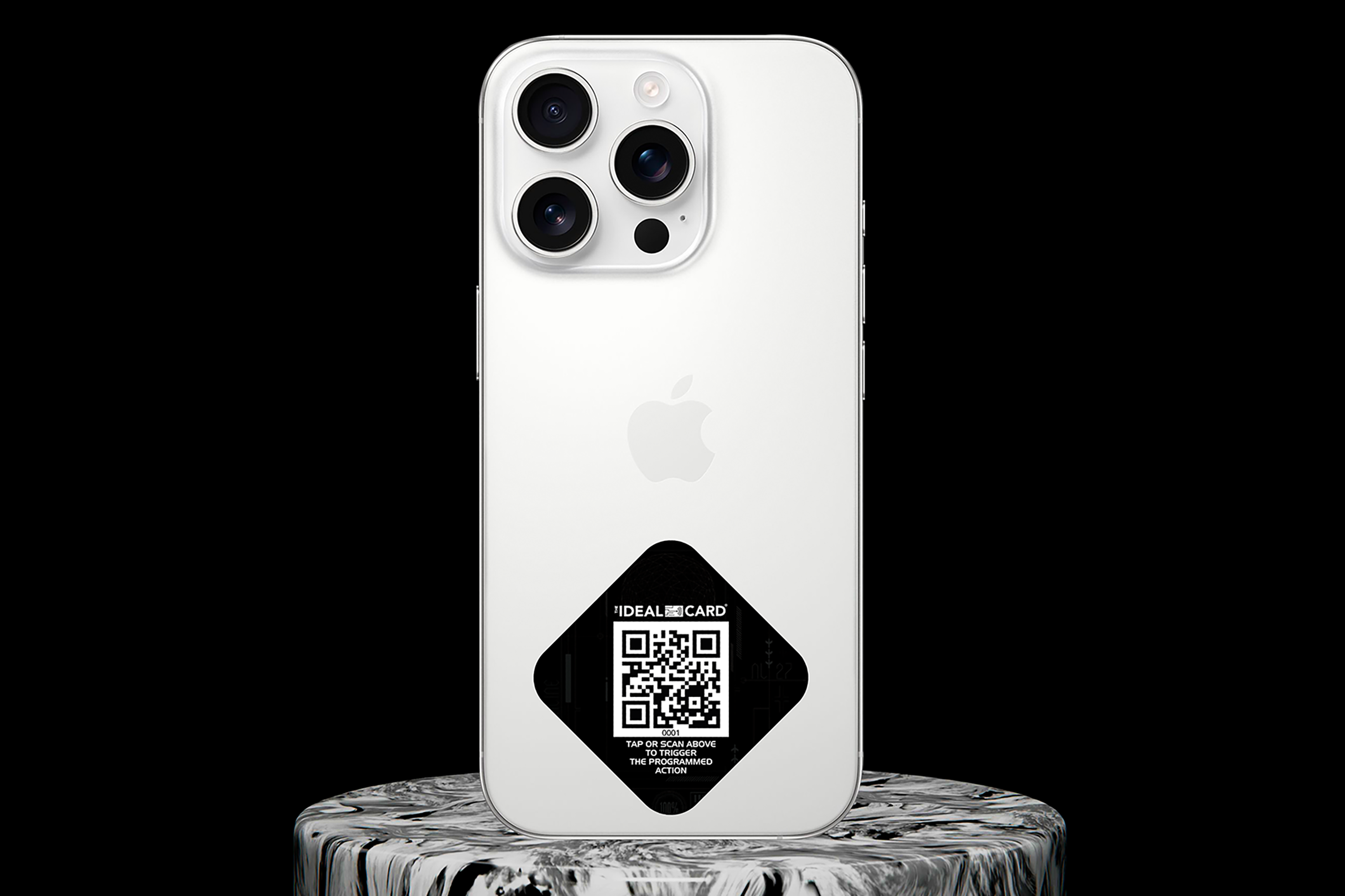 Black Smartphone Sticky